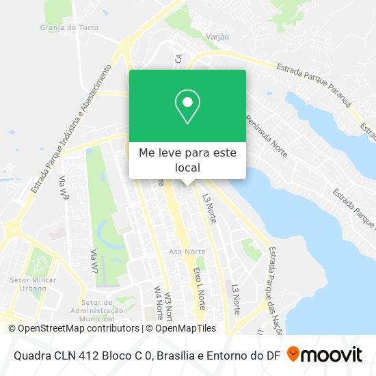 Quadra CLN 412 Bloco C 0 mapa