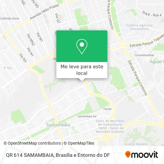 QR 614 SAMAMBAIA mapa