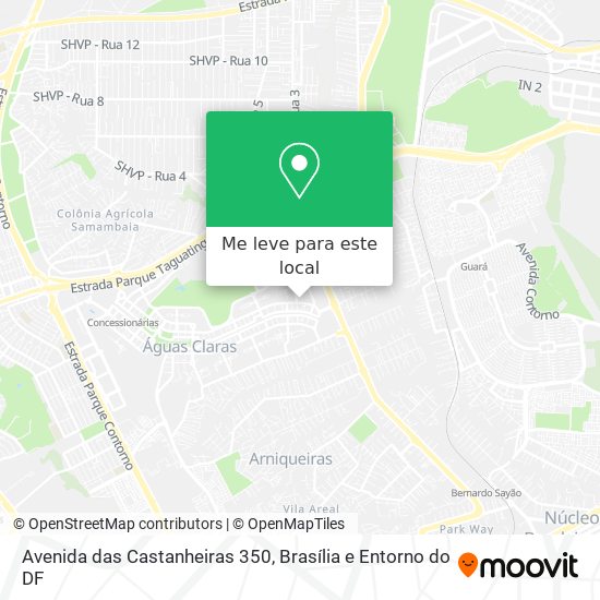 Avenida das Castanheiras 350 mapa