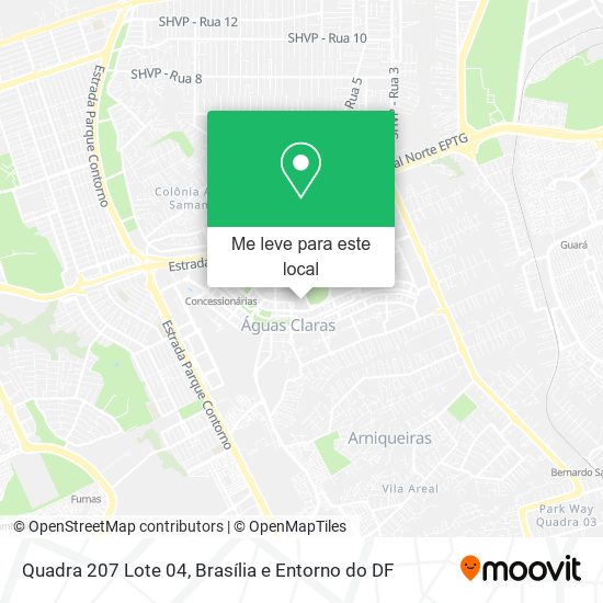 Quadra 207 Lote 04 mapa