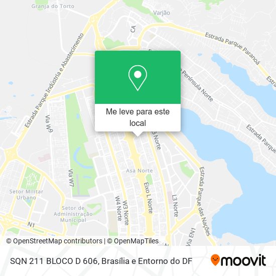SQN 211 BLOCO D 606 mapa