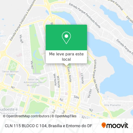 CLN 115 BLOCO C 104 mapa