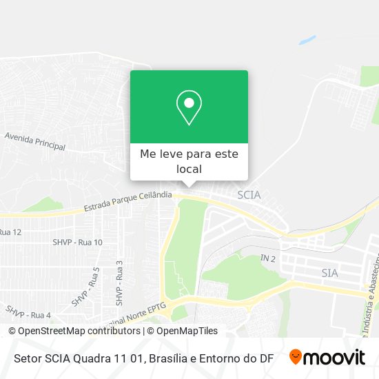 Setor SCIA Quadra 11 01 mapa