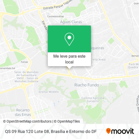 QS 09 Rua 120 Lote 08 mapa