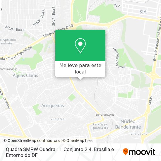 Quadra SMPW Quadra 11 Conjunto 2 4 mapa