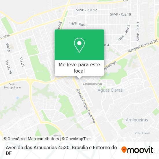 Avenida das Araucárias 4530 mapa