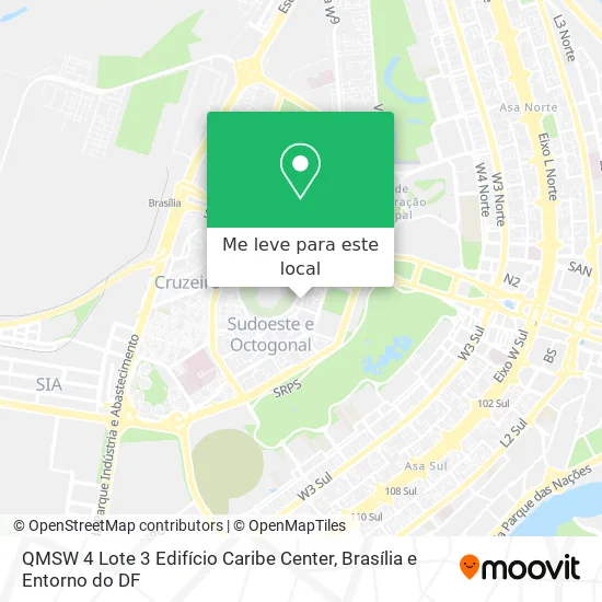 QMSW 4 Lote 3   Edifício Caribe Center mapa