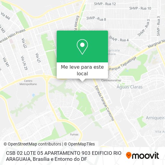 CSB 02 LOTE 05 APARTAMENTO 903 EDIFICIO RIO ARAGUAIA mapa