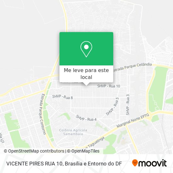 VICENTE PIRES RUA 10 mapa