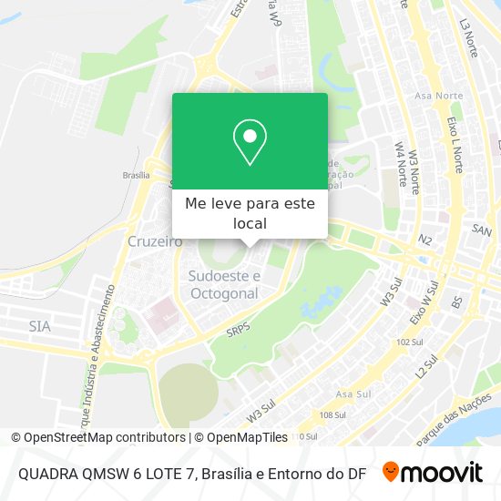 QUADRA QMSW 6 LOTE 7 mapa