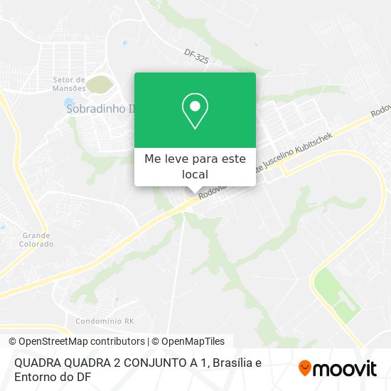 QUADRA QUADRA 2 CONJUNTO A 1 mapa