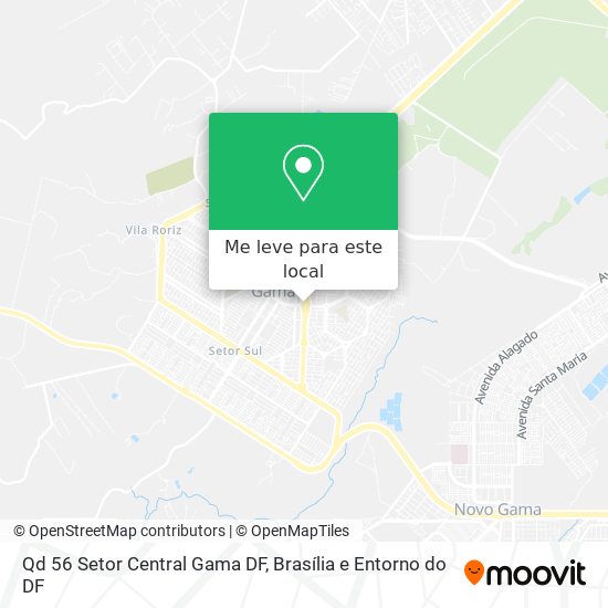Qd 56 Setor Central Gama DF mapa