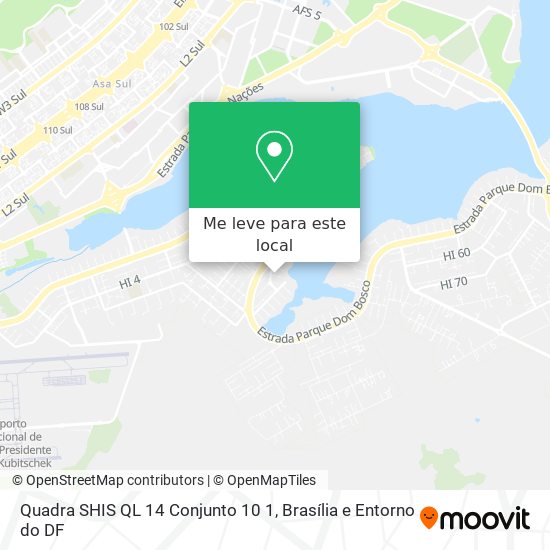 Quadra SHIS QL 14 Conjunto 10 1 mapa