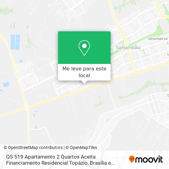 QS 519   Apartamento 2 Quartos   Aceita Financiamento   Residencial Topázio mapa