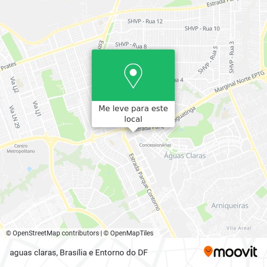 aguas claras mapa