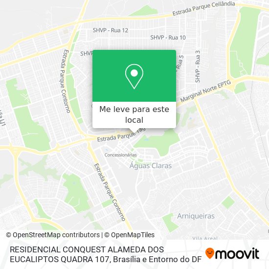 RESIDENCIAL CONQUEST ALAMEDA DOS EUCALIPTOS QUADRA 107 mapa