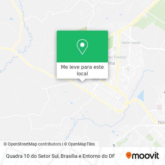 Quadra 10 do Setor Sul mapa