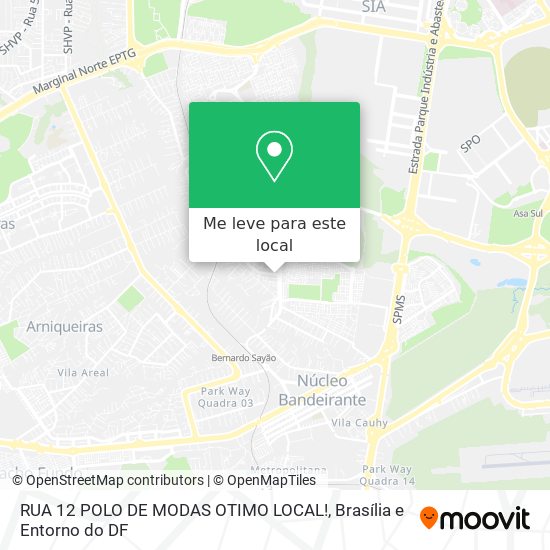 RUA 12 POLO DE MODAS   OTIMO LOCAL! mapa