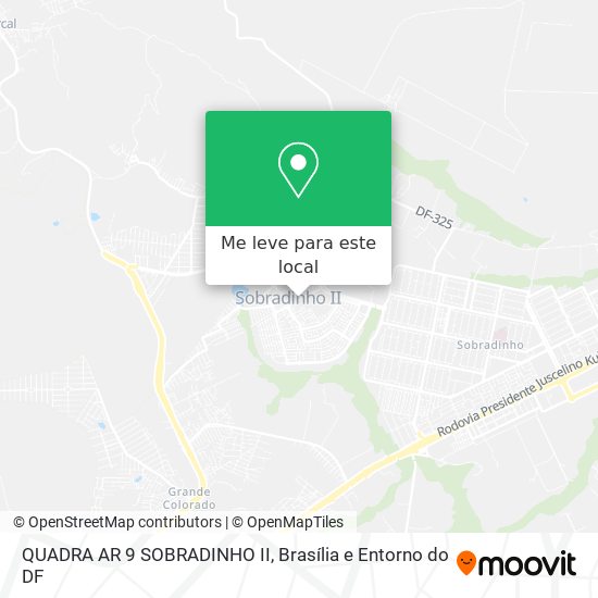 QUADRA AR 9 SOBRADINHO II mapa