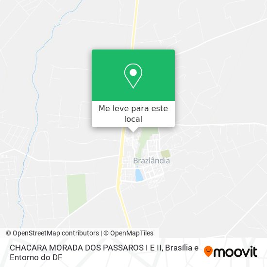 CHACARA MORADA DOS PASSAROS I E II mapa
