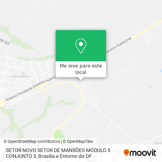 SETOR NOVO SETOR DE MANSÕES MÓDULO 5 CONJUNTO 3 mapa