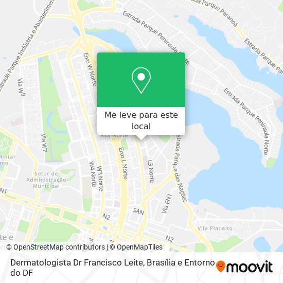 Dermatologista Dr Francisco Leite mapa