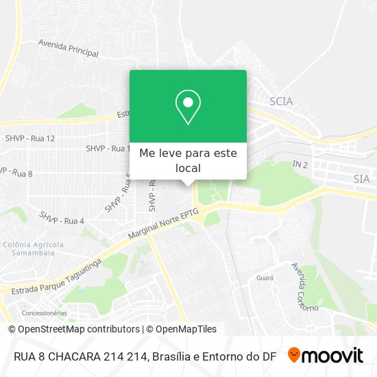 RUA 8 CHACARA 214 214 mapa