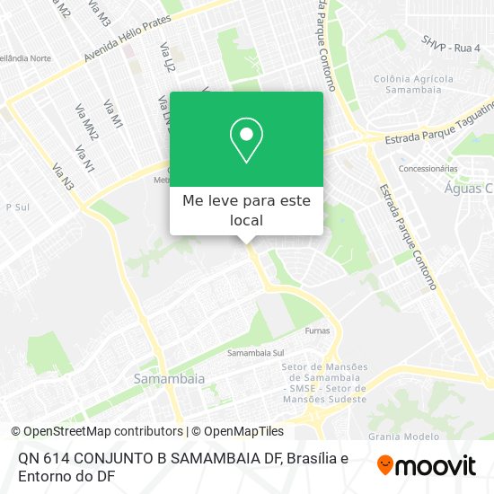 QN 614 CONJUNTO B SAMAMBAIA DF mapa