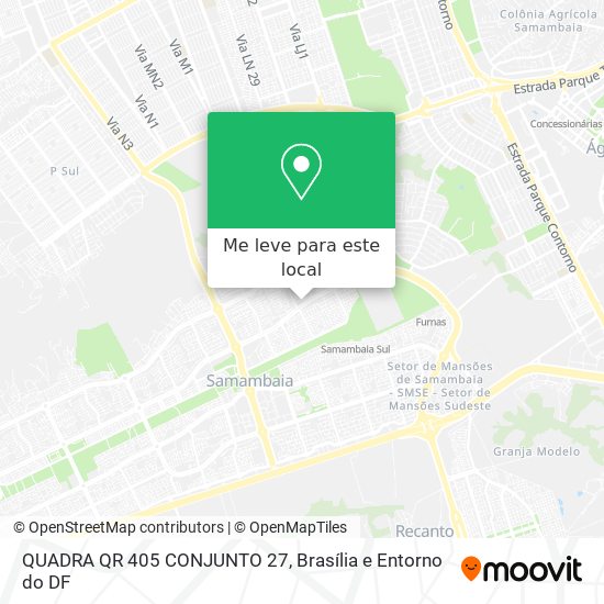 QUADRA QR 405 CONJUNTO 27 mapa