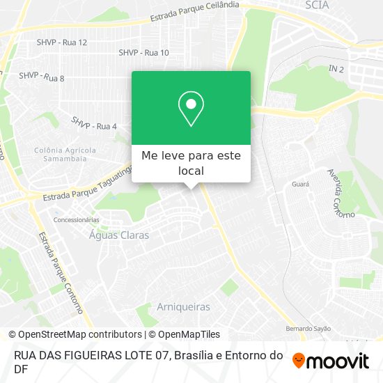 RUA DAS FIGUEIRAS LOTE 07 mapa