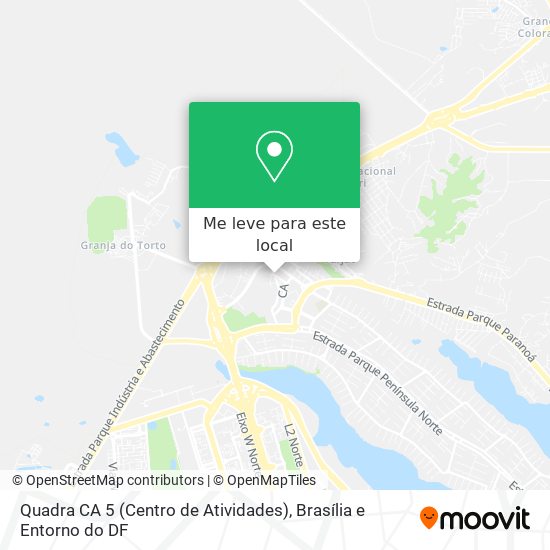 Quadra CA 5 (Centro de Atividades) mapa