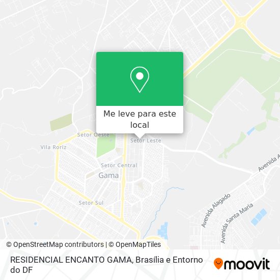 RESIDENCIAL ENCANTO GAMA mapa