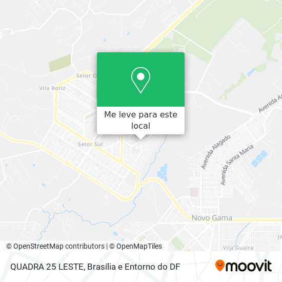 QUADRA 25 LESTE mapa