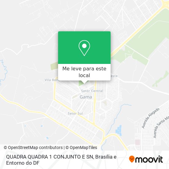 QUADRA QUADRA 1 CONJUNTO E SN mapa
