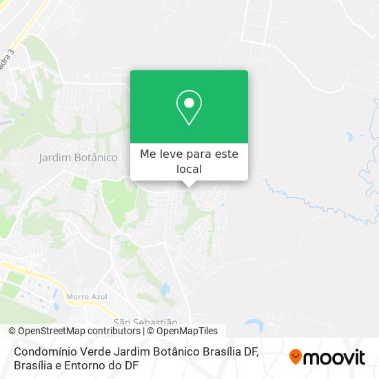 Condomínio Verde  Jardim Botânico Brasília DF mapa