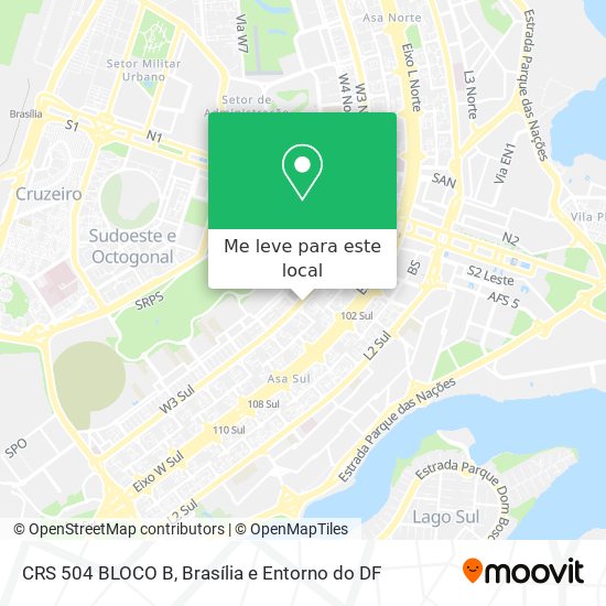 CRS 504 BLOCO B mapa