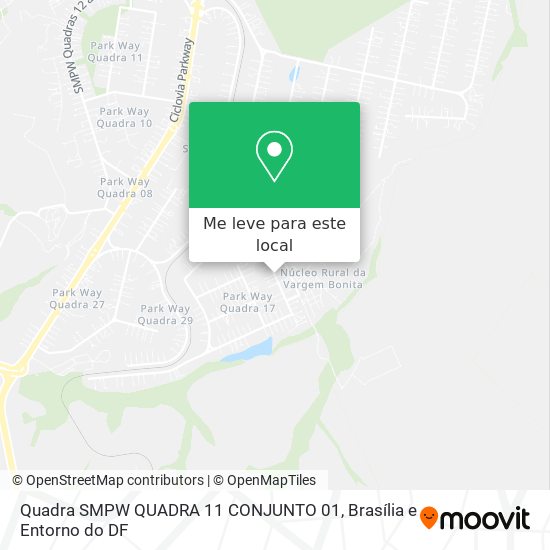 Quadra SMPW QUADRA 11 CONJUNTO 01 mapa