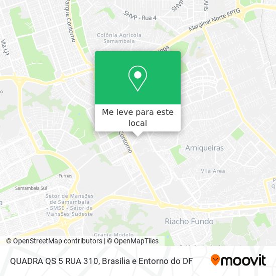 QUADRA QS 5 RUA 310 mapa