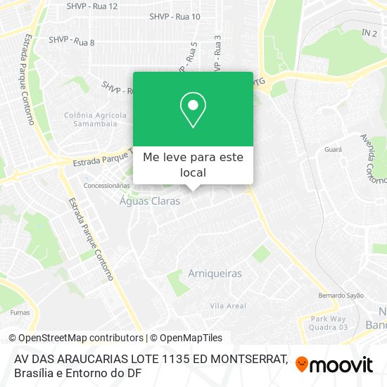 AV DAS ARAUCARIAS LOTE 1135 ED MONTSERRAT mapa