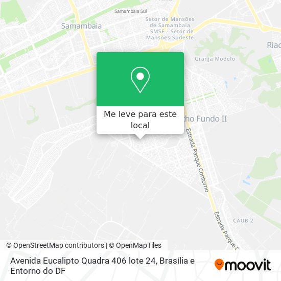 Avenida Eucalipto Quadra 406 lote 24 mapa