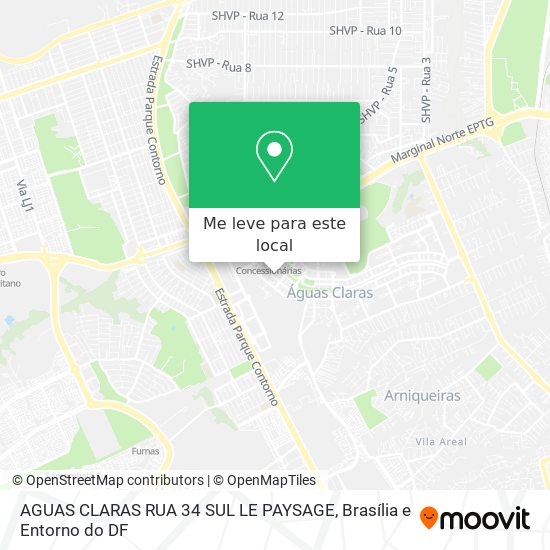 AGUAS CLARAS RUA 34 SUL  LE PAYSAGE mapa