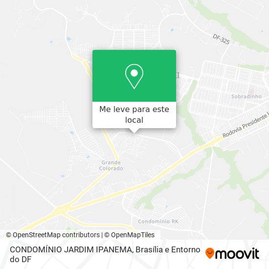 CONDOMÍNIO JARDIM IPANEMA mapa