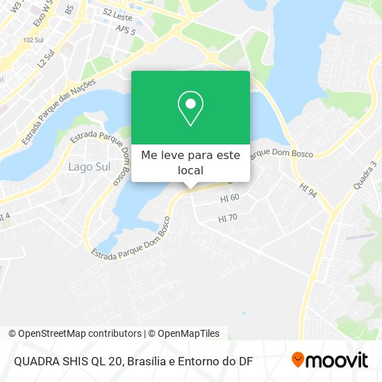 QUADRA SHIS QL 20 mapa