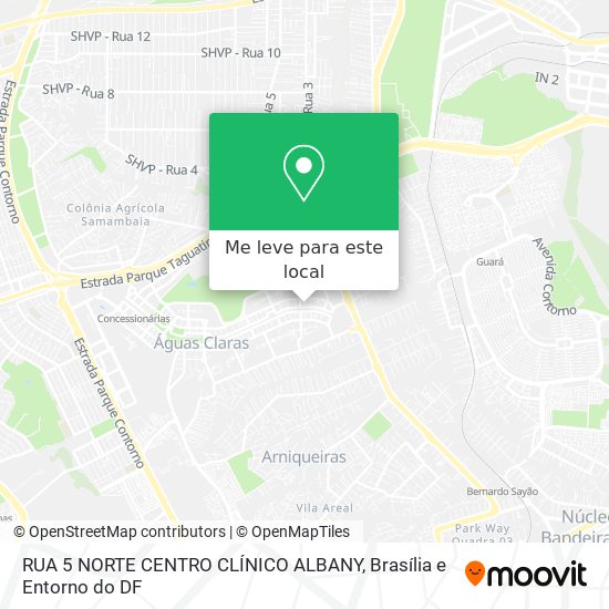 RUA 5 NORTE CENTRO CLÍNICO ALBANY mapa