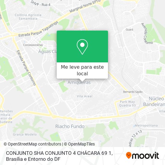 CONJUNTO SHA CONJUNTO 4 CHÁCARA 69 1 mapa