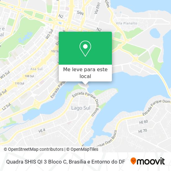 Quadra SHIS QI 3 Bloco C mapa