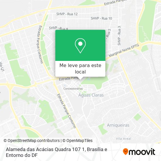 Alameda das Acácias Quadra 107 1 mapa