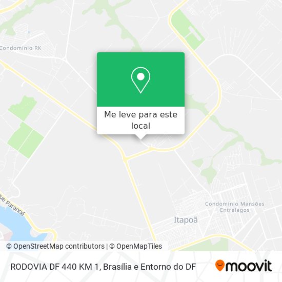 RODOVIA DF 440 KM 1 mapa