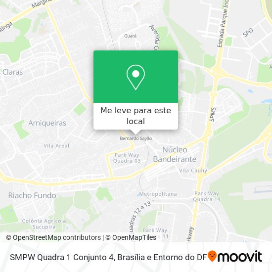 SMPW Quadra 1 Conjunto 4 mapa