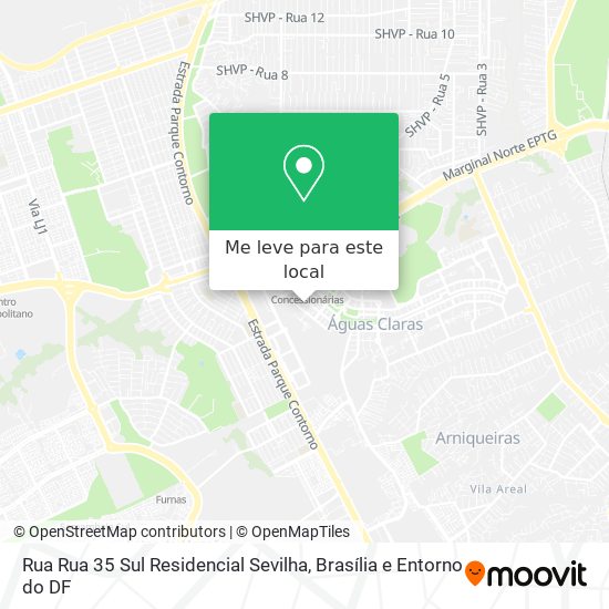 Rua Rua 35 Sul   Residencial Sevilha mapa